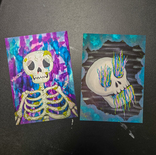 Sickly Skulls Print Set