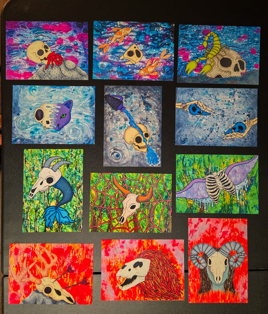 Full Zodiac Print Set